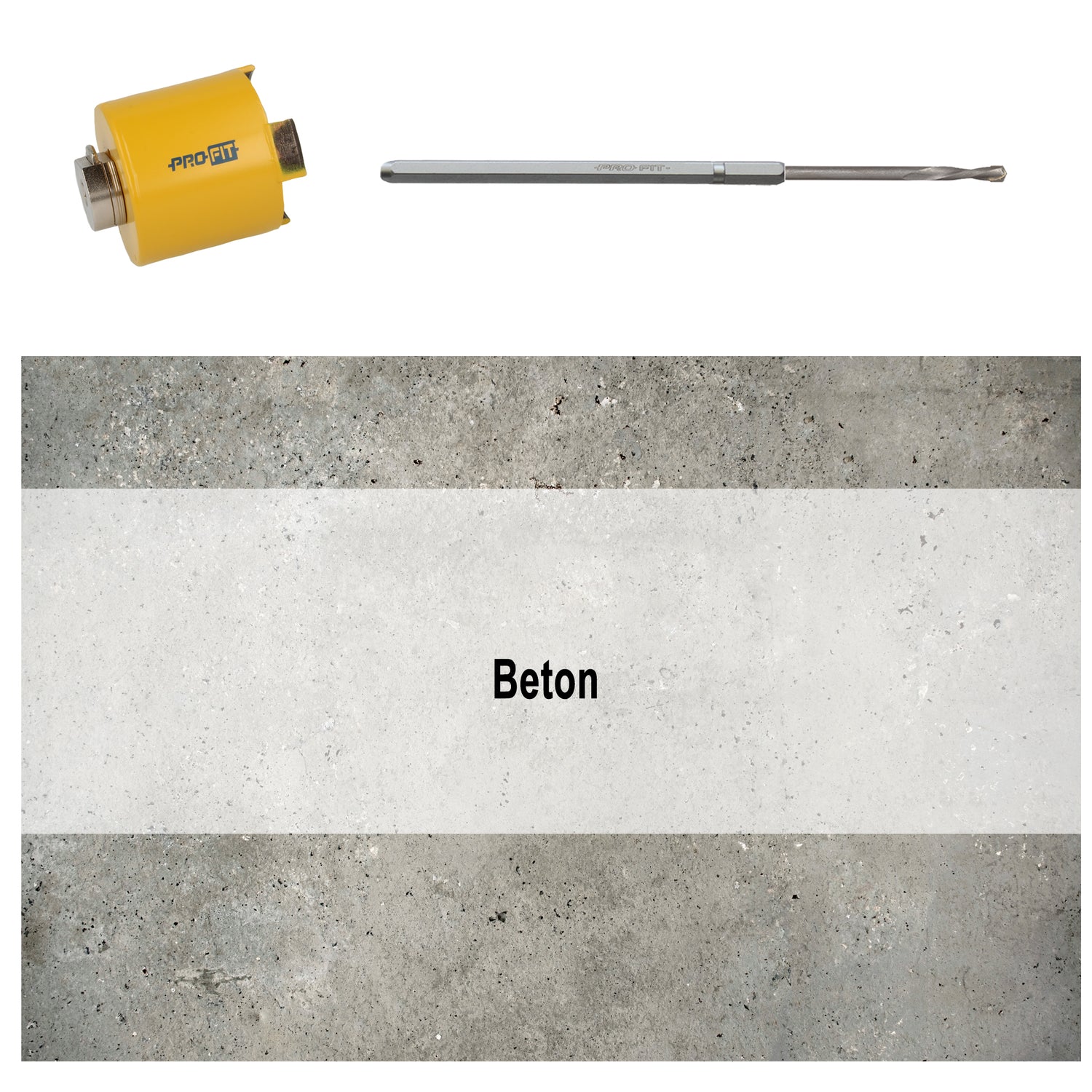 Centerbor & Styrepind beton